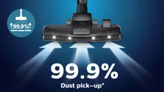 Aspiration de la poussière à 99,9 %**