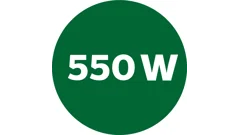 Leistungsstarker 550-Watt-Motor