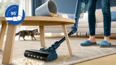 Nettoyage simple sous les meubles