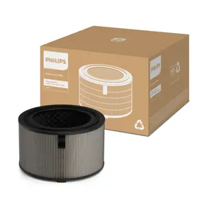 Philips 3400 serie 2-in-1 luchtreiniger en luchtbevochtiger, HEPA NanoProtect actief koolstoffilter, hygiënische bevochtiging met 650 ml/u, CADR 300m³/u voor 78 m² (AC3421/13