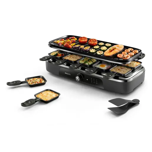Philips Serie 5000 Parrilla Raclette 2 en 1 HD6421/80