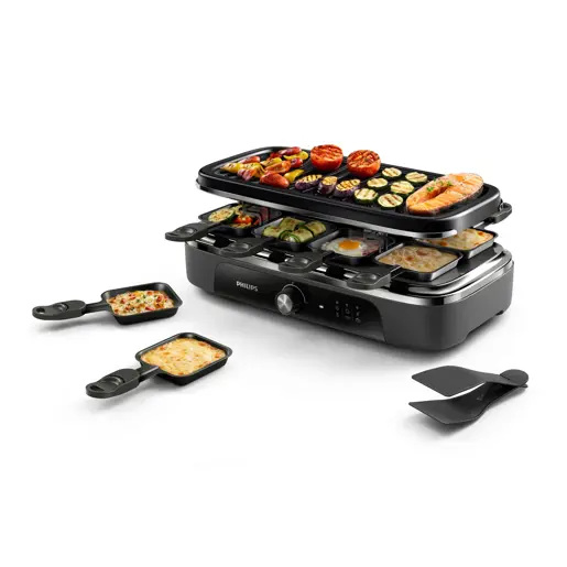 Philips Serie 3000 Grill Raclette 2 en 1 HD6412/90