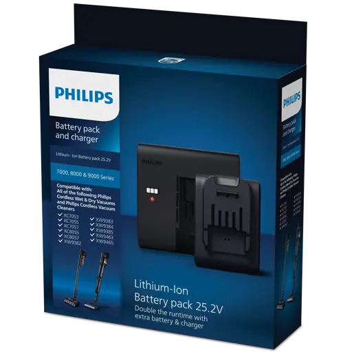 Philips Batteri och laddare Litiumjonbatteri 25,2 V XV1797/01