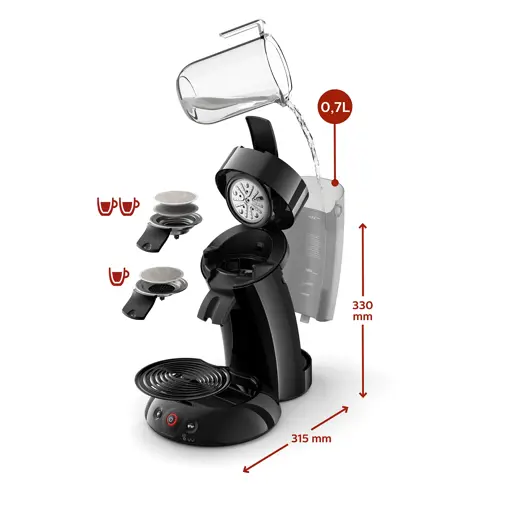 Philips Original Cafetera de monodosis de café HD6554/81R1