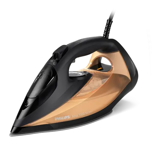 Schwarz/Gold Philips 7000 Series Hv Dampfbügeleisen Dst7040/80