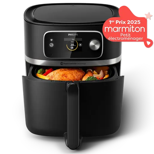 Philips Série 7000 Airfryer Combi 8,3 l et thermomètre alimentaire HD9880/90