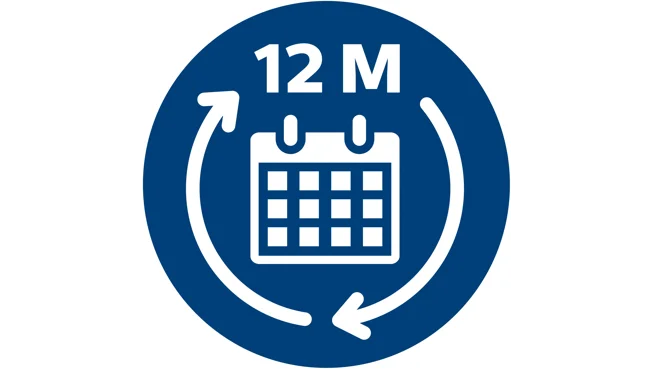 Byt ut med 12 månaders mellanrum