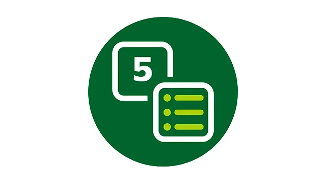 5 menus
