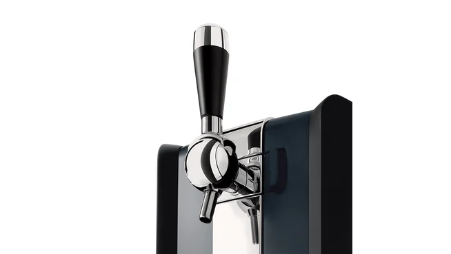 Real tap handle, metal kegs