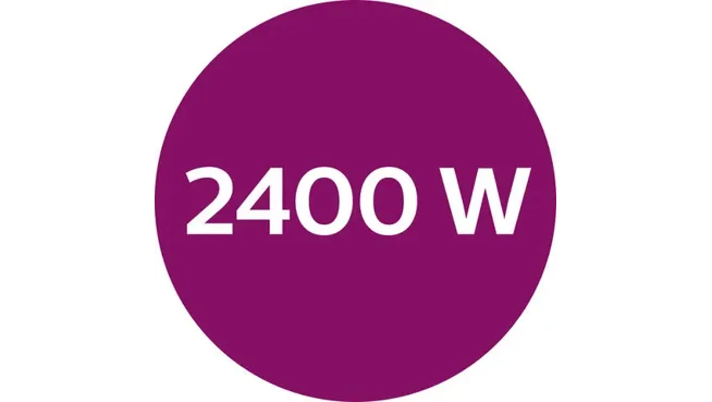 2600&nbsp;watt for fast heat-up