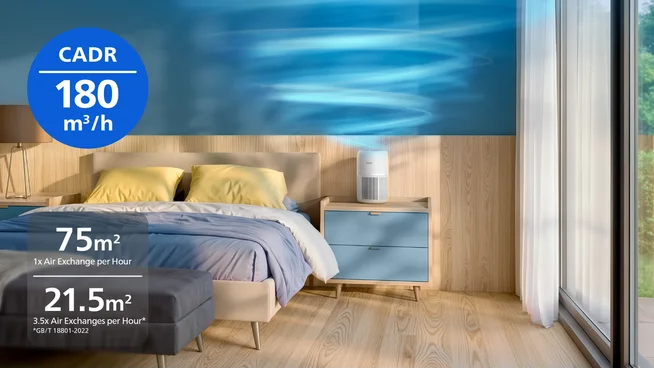 Zuivert kamers tot 75 m²