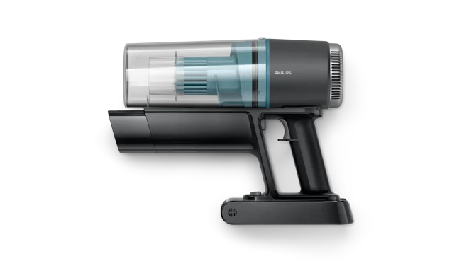 Turns into handheld vacuum