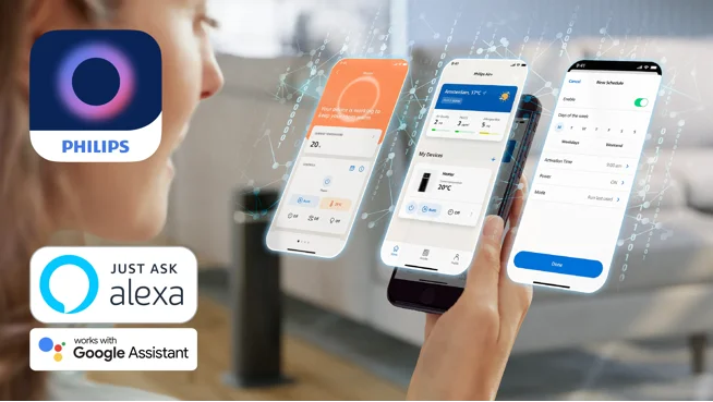 Máximo control con la app Philips Air+