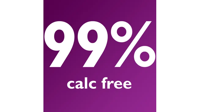 99&nbsp;% kalkfri