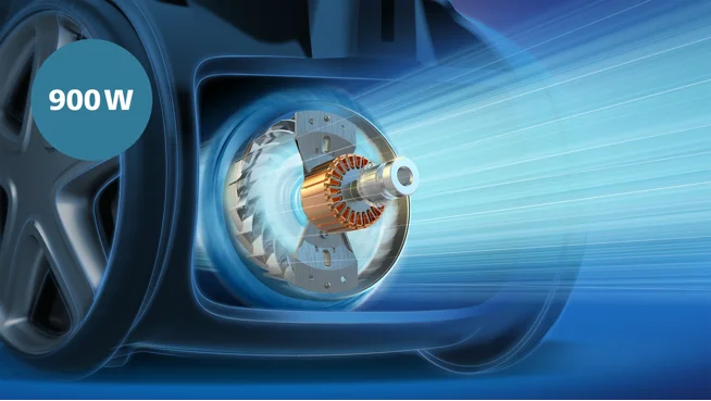 900W motor s&nbsp;vysokým sacím výkonem