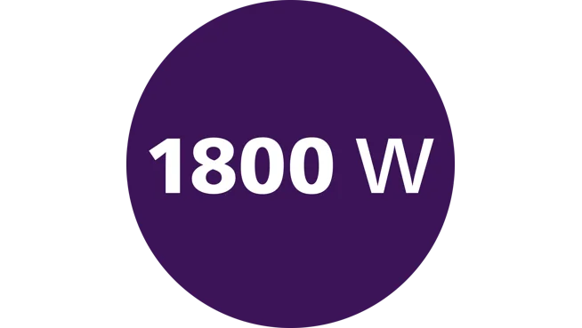 Leistung von bis zu 1800&nbsp;W