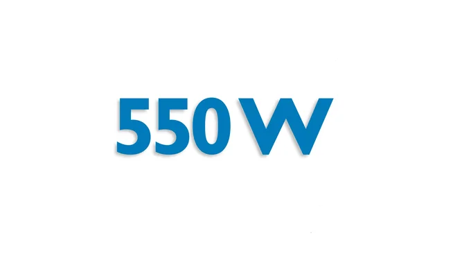 Leistungsstarker 550-Watt-Motor