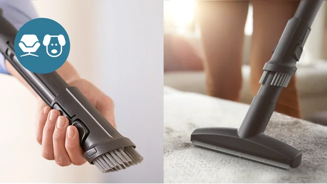 Brosse intégrée et acc. spécial meubles