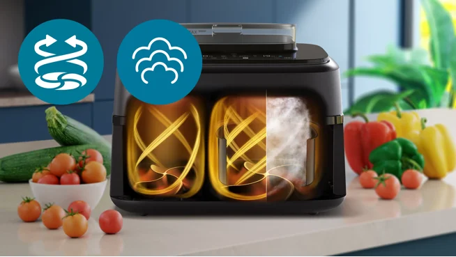 Steam- & Airfry-Funktion - Das beste aus zwei Welten vereint