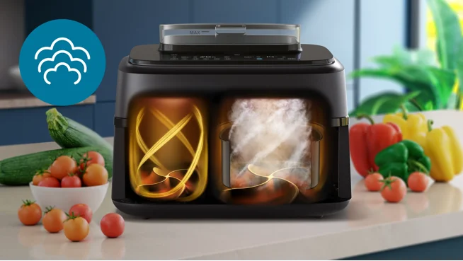 Steam-Funktion für schonendes Dampfgaren