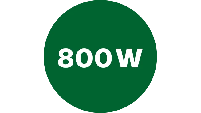 Powerful 800&nbsp;W motor