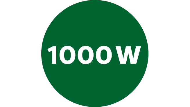 Kraftfull motor på 1 000&nbsp;W