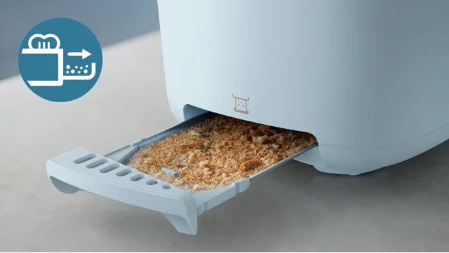 Removable crumb tray