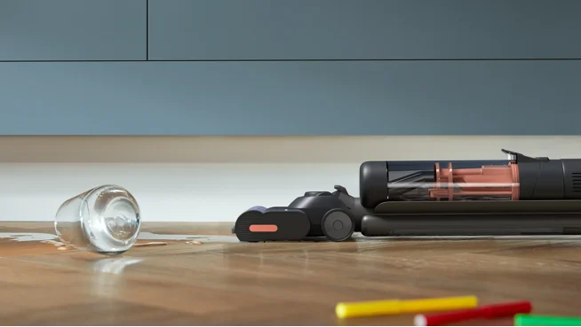 Deep reach under low furniture