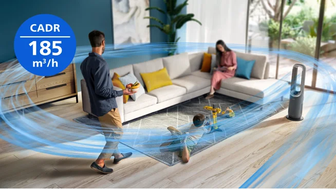 Légtisztítás akár 48 m²-ig