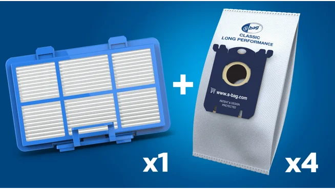 40 Staubsaugerbeutel Für Philips PowerGo FC8253/09 – Mehrlagiges Vlies + 4 Motorschutzfilter