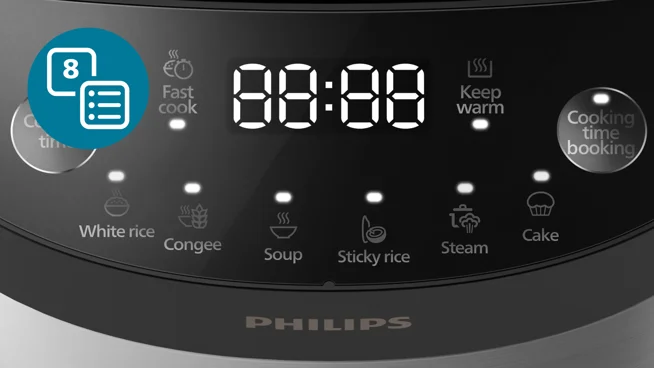 8 Auto Cooking Menu