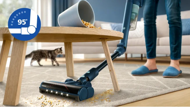 Makkelijk onder meubels schoonmaken