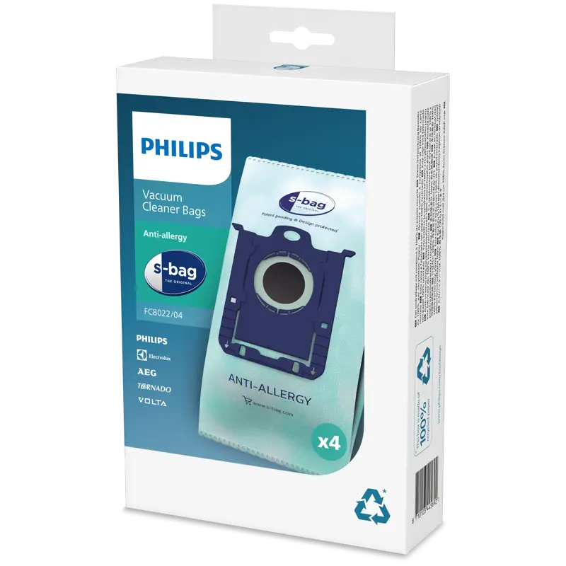 Philips Worek s-bag Worki przeciwalergiczne na kurz FC8022/04